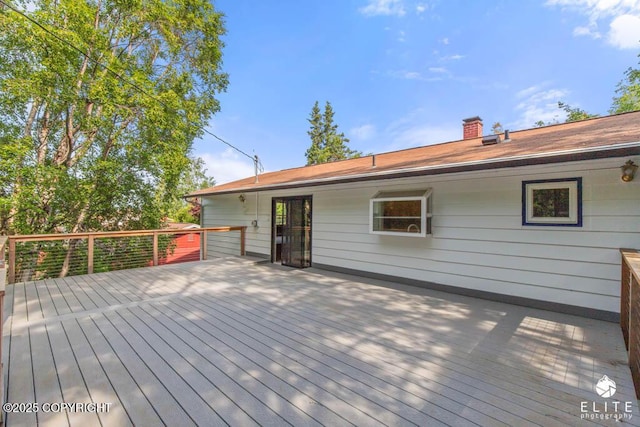 13440 Diggins Dr, Anchorage, AK 99515 - view of wooden terrace