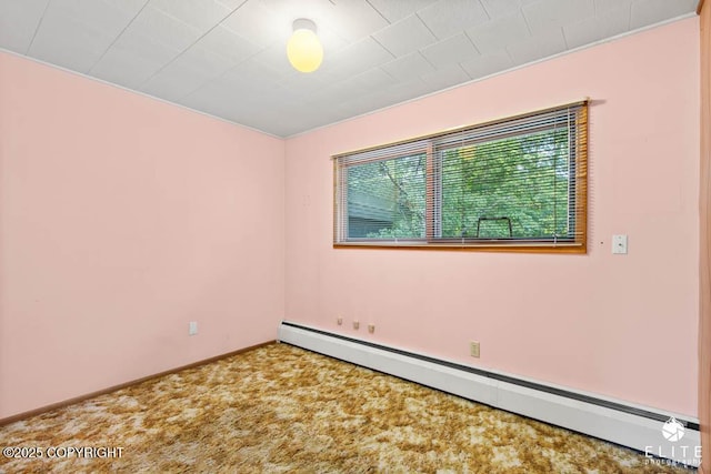 13440 Diggins Dr, Anchorage, AK 99515 - carpeted empty room featuring baseboard heating and baseboards