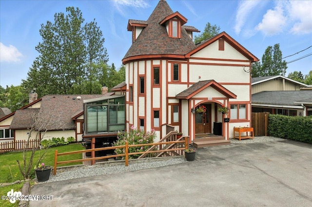 1535 M St, Anchorage, AK 99501 - tudor home with stucco siding