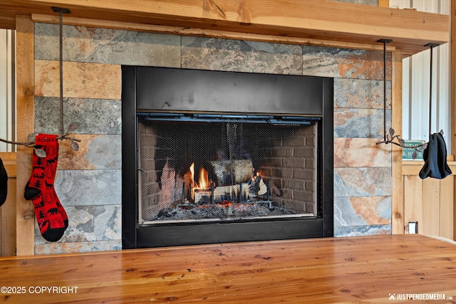 29416 W Deshka Landing Rd, Willow, AK 99688 - detailed view of a fireplace