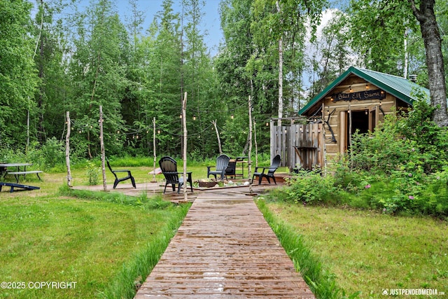 29416 W Deshka Landing Rd, Willow, AK 99688 - surrounding community with a yard