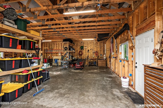 29416 W Deshka Landing Rd, Willow, AK 99688 - garage featuring a workshop area