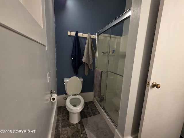 297 Mitkof Hwy, Petersburg, AK 99833 - bathroom with a shower stall and tile patterned floors