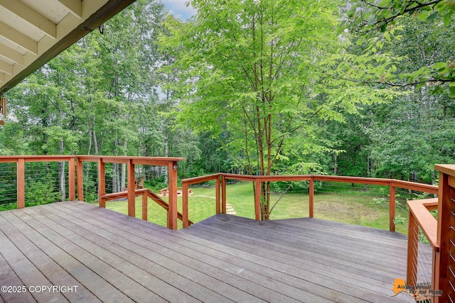 22479 Centurion Dr, Chugiak, AK 99567 - wooden terrace featuring a lawn