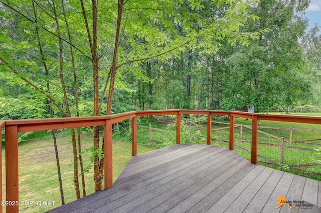 22479 Centurion Dr, Chugiak, AK 99567 - wooden terrace featuring a lawn