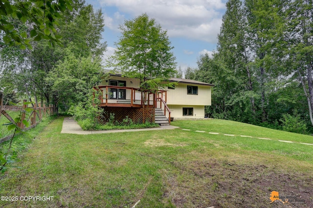 22479 Centurion Dr, Chugiak, AK 99567 - back of house featuring a deck