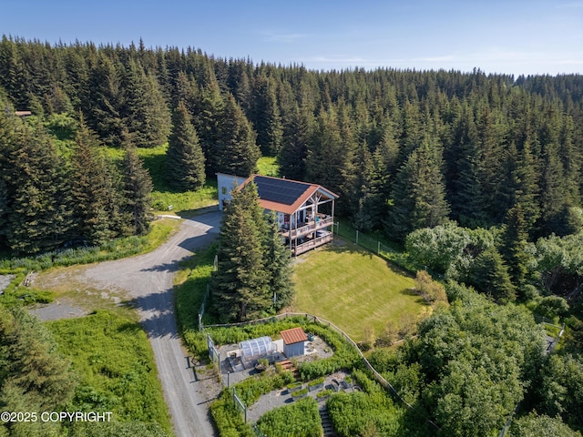 2500 W Highland Dr, Homer, AK 99603 - aerial view of property and surrounding area with a heavily wooded area