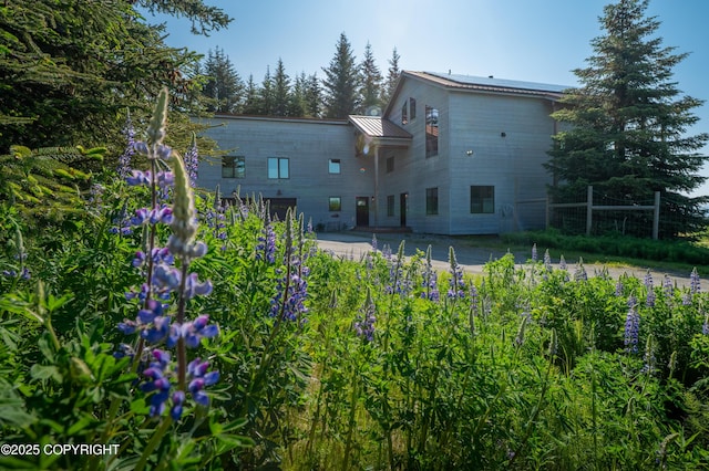 2500 W Highland Dr, Homer, AK 99603 - rear view of property with a standing seam roof and a metal roof