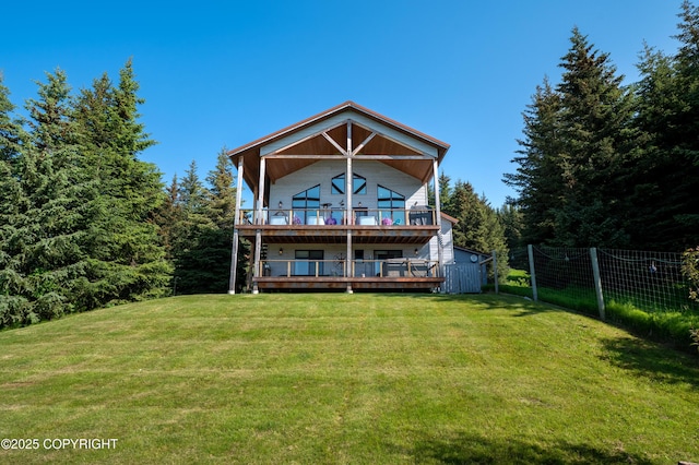 2500 W Highland Dr, Homer, AK 99603 - rear view of property with a deck