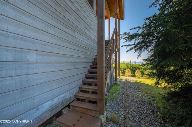 2500 W Highland Dr, Homer, AK 99603 - view of home's exterior with stairway