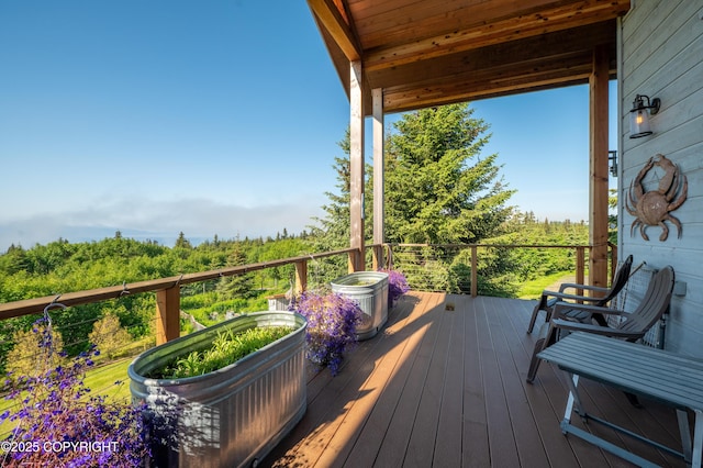 2500 W Highland Dr, Homer, AK 99603 - view of wooden terrace