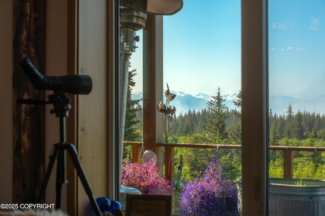 2500 W Highland Dr, Homer, AK 99603 - detailed view of a heavily wooded area and a mountainous background