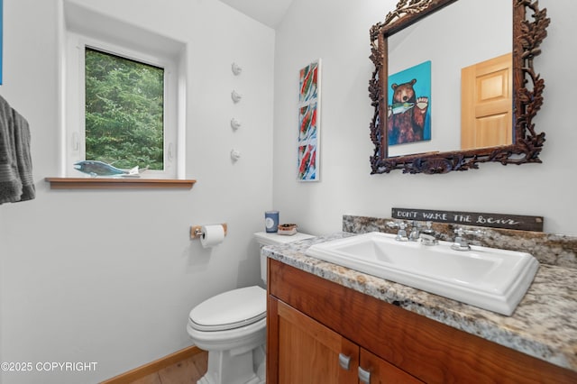 2500 W Highland Dr, Homer, AK 99603 - bathroom with vanity and wood finished floors