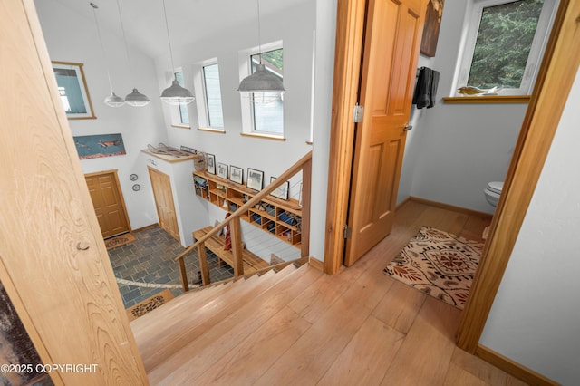 2500 W Highland Dr, Homer, AK 99603 - entryway featuring hardwood / wood-style floors and baseboards