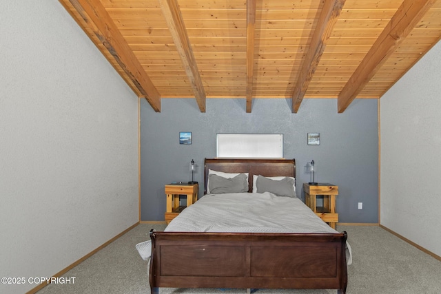 47000 Lexington Ct, Kenai, AK 99611 - bedroom with carpet flooring, wood ceiling, and a textured wall