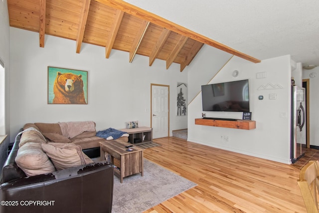 47000 Lexington Ct, Kenai, AK 99611 - living area featuring wood finished floors and wooden ceiling
