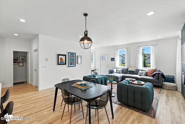 220 Susieana Ln, Kenai, AK 99611 - dining room with light wood-style floors and recessed lighting