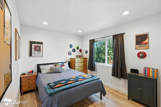 220 Susieana Ln, Kenai, AK 99611 - bedroom with light wood finished floors and recessed lighting