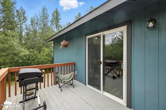 2660 N Jasper Dr, Wasilla, AK 99654 - deck with area for grilling