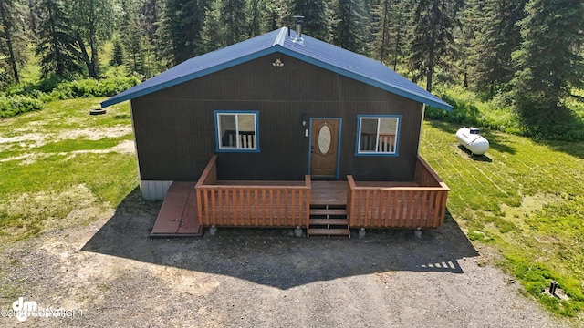 47459 Lakeside St, Nikiski/North Kenai, AK 99611 - view of front facade with a wooded view