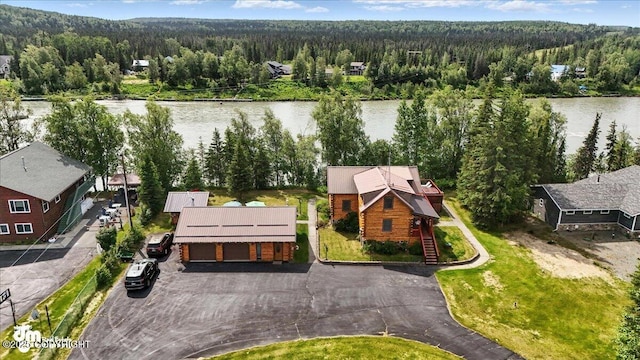 34035 Keystone Dr, Soldotna, AK 99669 - aerial view of property and surrounding area featuring a forest and a large body of water