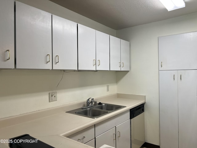 302 Sweetgale Ct # 302, Anchorage, AK 99518 - kitchen with white dishwasher, light countertops, and white cabinets