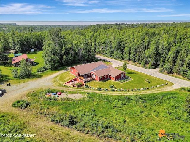 23324 Greatland Dr, Chugiak, AK 99577 - view of subject property featuring a heavily wooded area