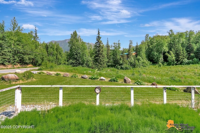 23324 Greatland Dr, Chugiak, AK 99577 - view of yard featuring a rural view and a mountain view