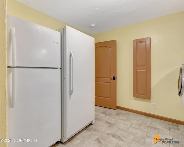 23324 Greatland Dr, Chugiak, AK 99577 - kitchen featuring freestanding refrigerator