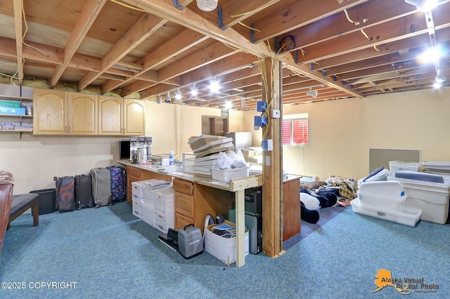 23324 Greatland Dr, Chugiak, AK 99577 - basement featuring carpet flooring