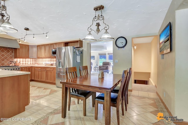 23324 Greatland Dr, Chugiak, AK 99577 - dining area with light tile patterned floors