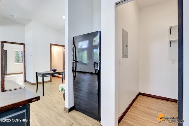 3528 S Mills Ct, Big Lake, AK 99623 - hall with light wood finished floors and electric panel