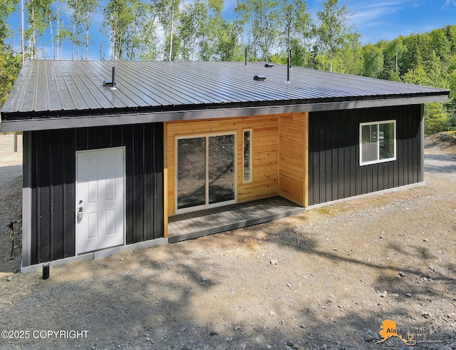 3528 S Mills Ct, Big Lake, AK 99623 - rear view of property with a metal roof