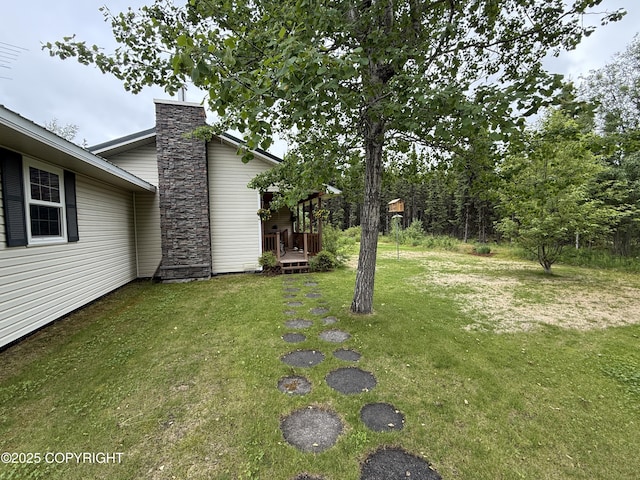 39740 Billikin St, Sterling, AK 99672 - view of grassy yard featuring a deck