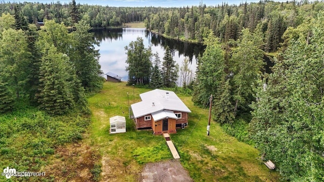 48416 Bernice Lake Rd, Nikiski/North Kenai, AK 99611 - bird's eye view of a heavily wooded area and a large body of water