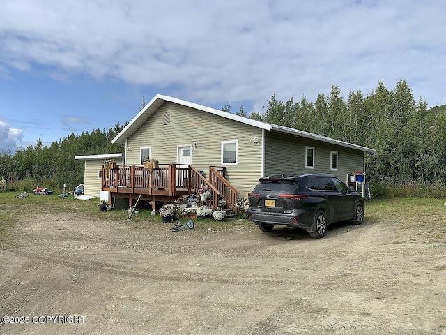 2004 N Old Steese Hwy, Fairbanks, AK 99712 - rear view of house featuring a wooden deck
