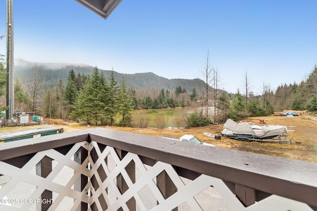 8764 Trinity Dr, Juneau, AK 99801 - view of mountain backdrop with a forest