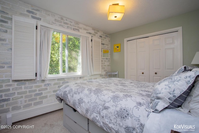 4450 Trapline Dr, Anchorage, AK 99516 - bedroom featuring a baseboard radiator and a closet