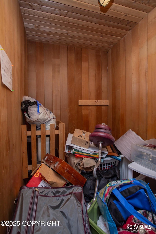 4450 Trapline Dr, Anchorage, AK 99516 - relaxing sauna / steam room with wood ceiling and wood walls
