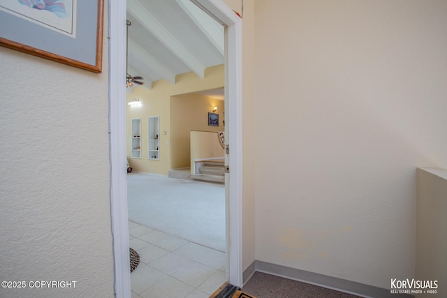 4450 Trapline Dr, Anchorage, AK 99516 - corridor featuring carpet and tile patterned flooring