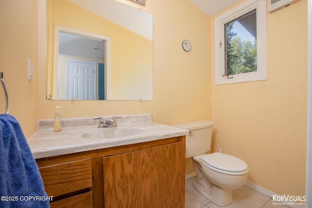 4450 Trapline Dr, Anchorage, AK 99516 - half bathroom featuring vanity and tile patterned flooring