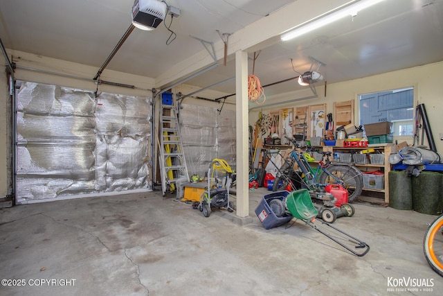 4450 Trapline Dr, Anchorage, AK 99516 - garage featuring a garage door opener