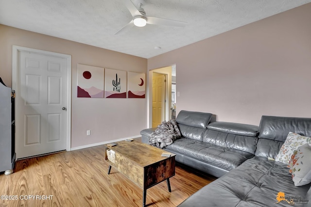 1124 Fred Cir, Anchorage, AK 99515 - living room featuring ceiling fan and wood finished floors