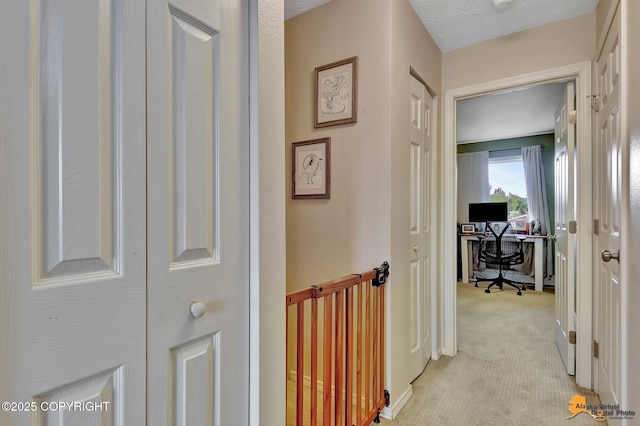 1124 Fred Cir, Anchorage, AK 99515 - hall with an office area and light colored carpet