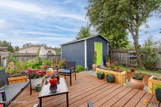 1124 Fred Cir, Anchorage, AK 99515 - deck with a fenced backyard and a storage shed