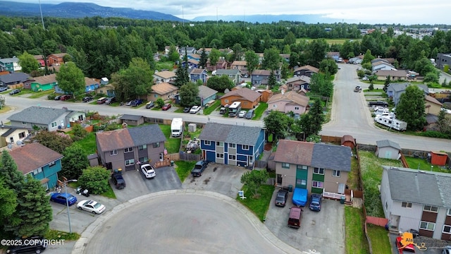 1124 Fred Cir, Anchorage, AK 99515 - aerial perspective of suburban area with a mountainous background