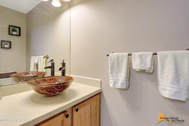 12231 Johns Rd # 2, Anchorage, AK 99515 - bathroom with vanity and ceiling fan