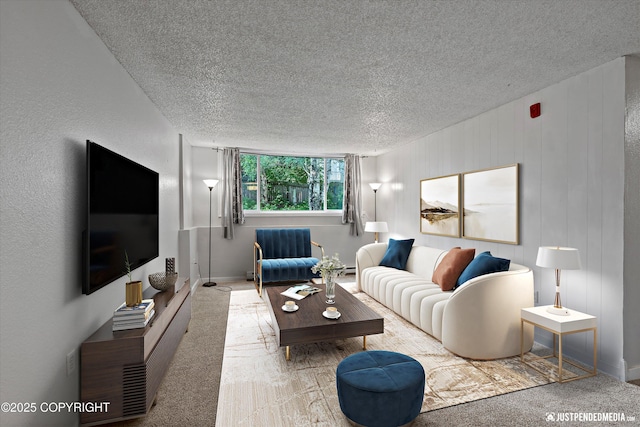 3100 Ward Pl Unit 6, Anchorage, AK 99517 - living room with a textured ceiling and carpet floors