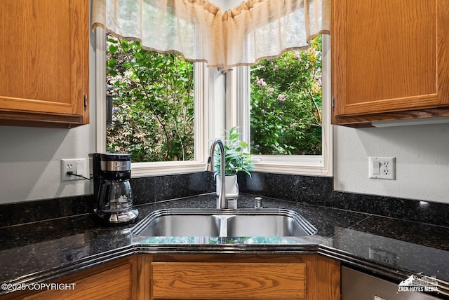 250 Botanical Cir, Anchorage, AK 99515 - kitchen view of brown cabinets and a textured wall