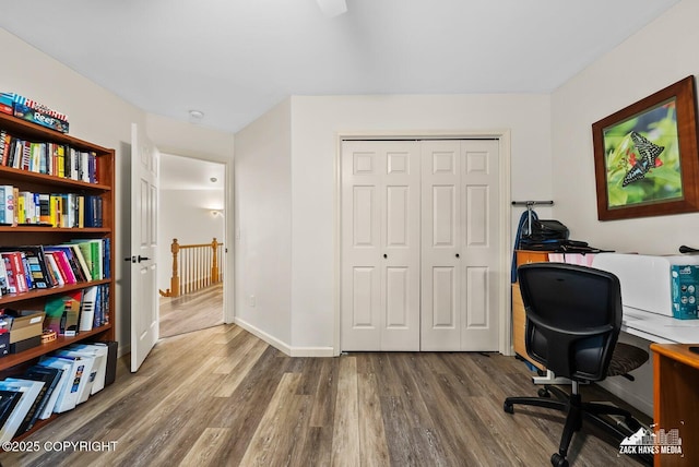 250 Botanical Cir, Anchorage, AK 99515 - office area featuring wood finished floors